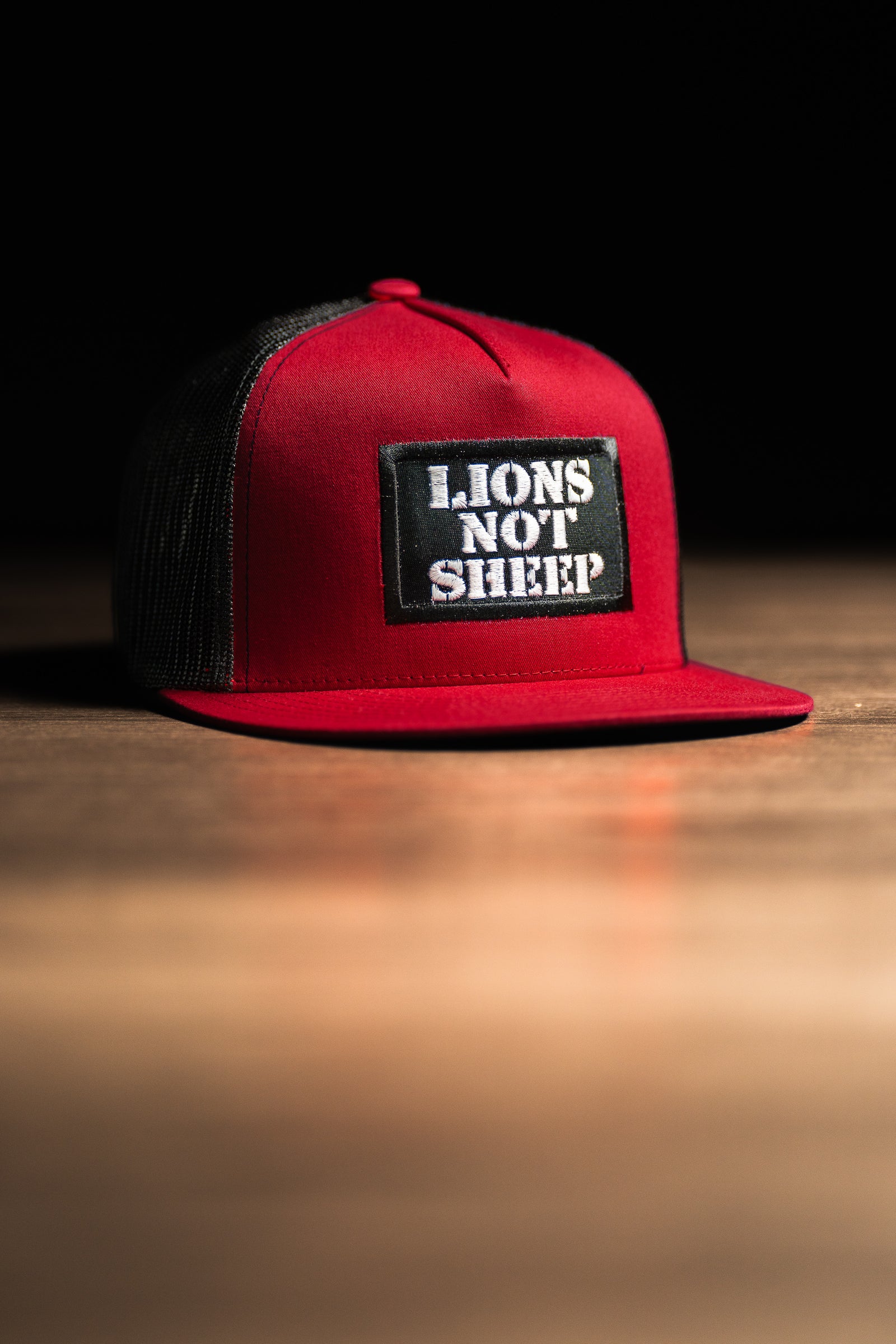 Lions Not Sheep OG Hat (Red/Black) - Lions Not Sheep ®