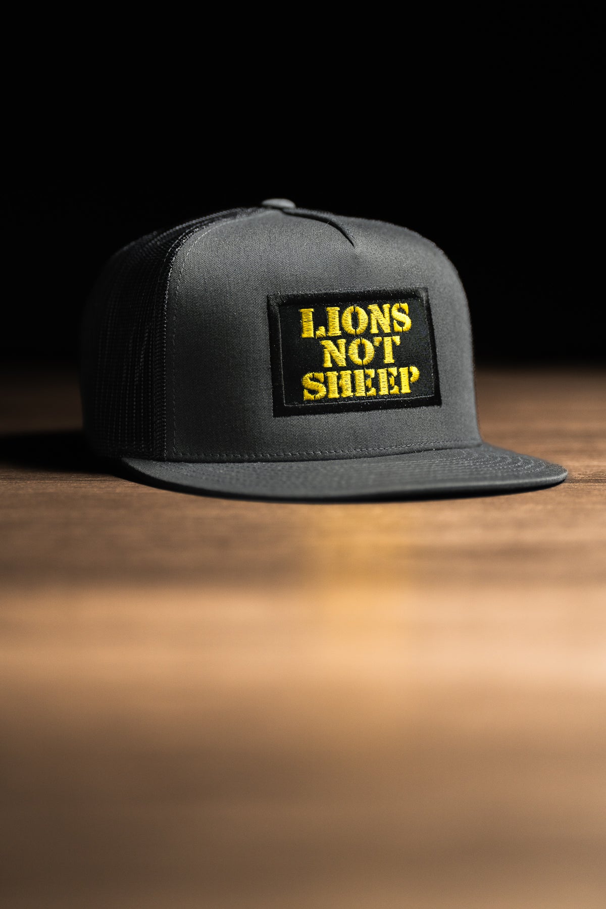 Lions Not Sheep OG Hat (Grey/Yellow) - Lions Not Sheep ®