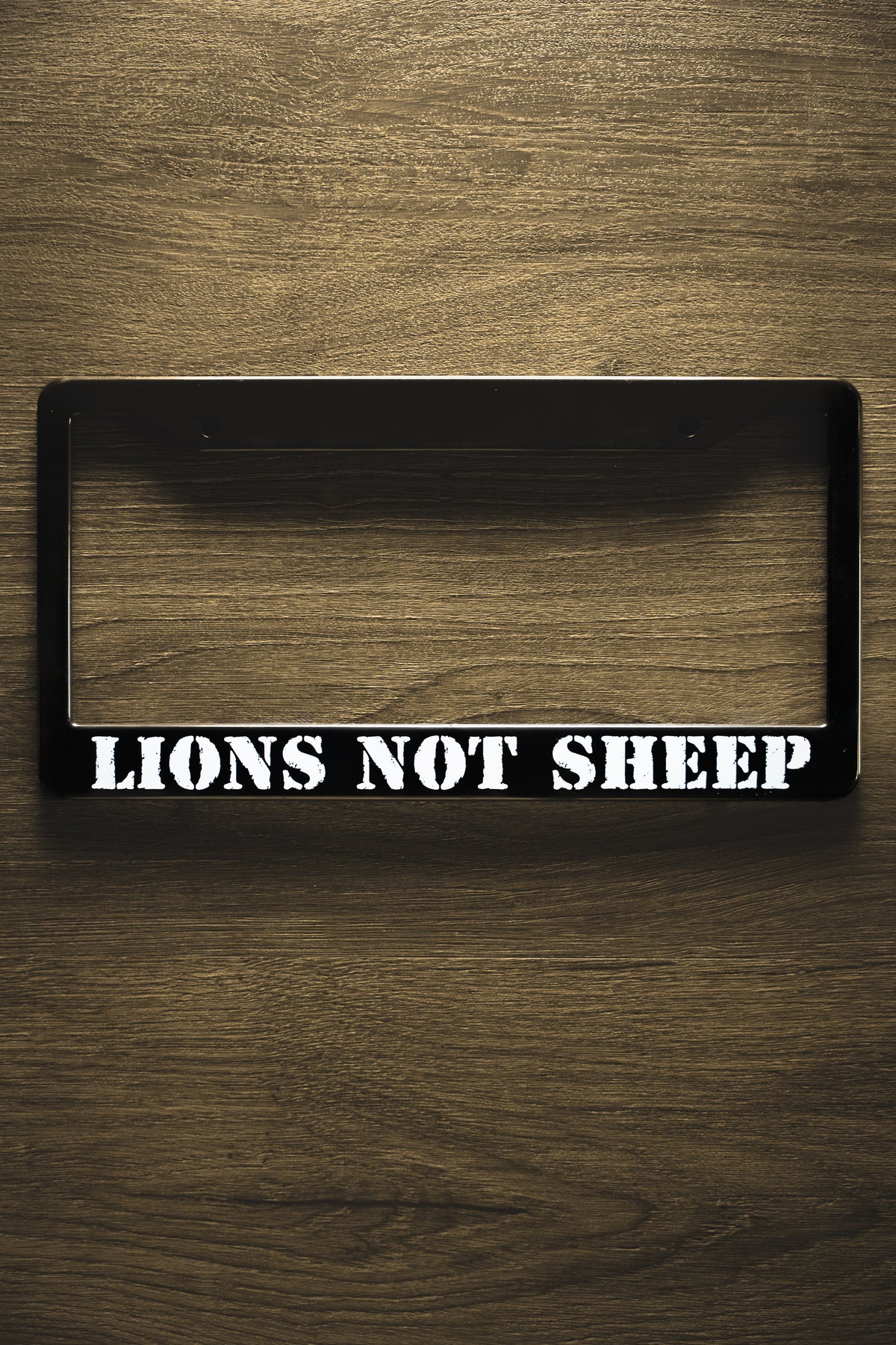 Lions Not Sheep &quot;OG&quot; License Plate Cover - Lions Not Sheep ®