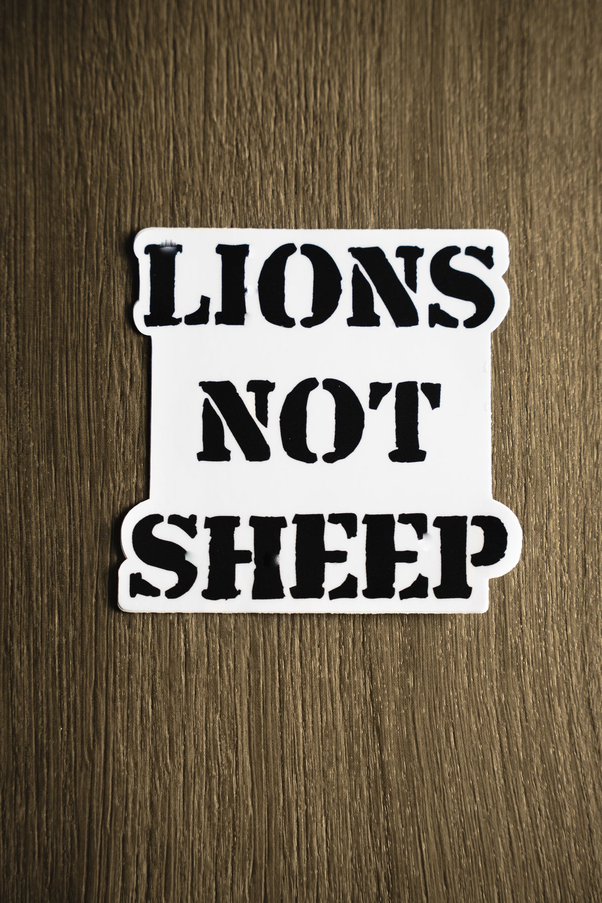 Lions Not Sheep &quot;OG&quot; Vinyl Sticker - Lions Not Sheep ®