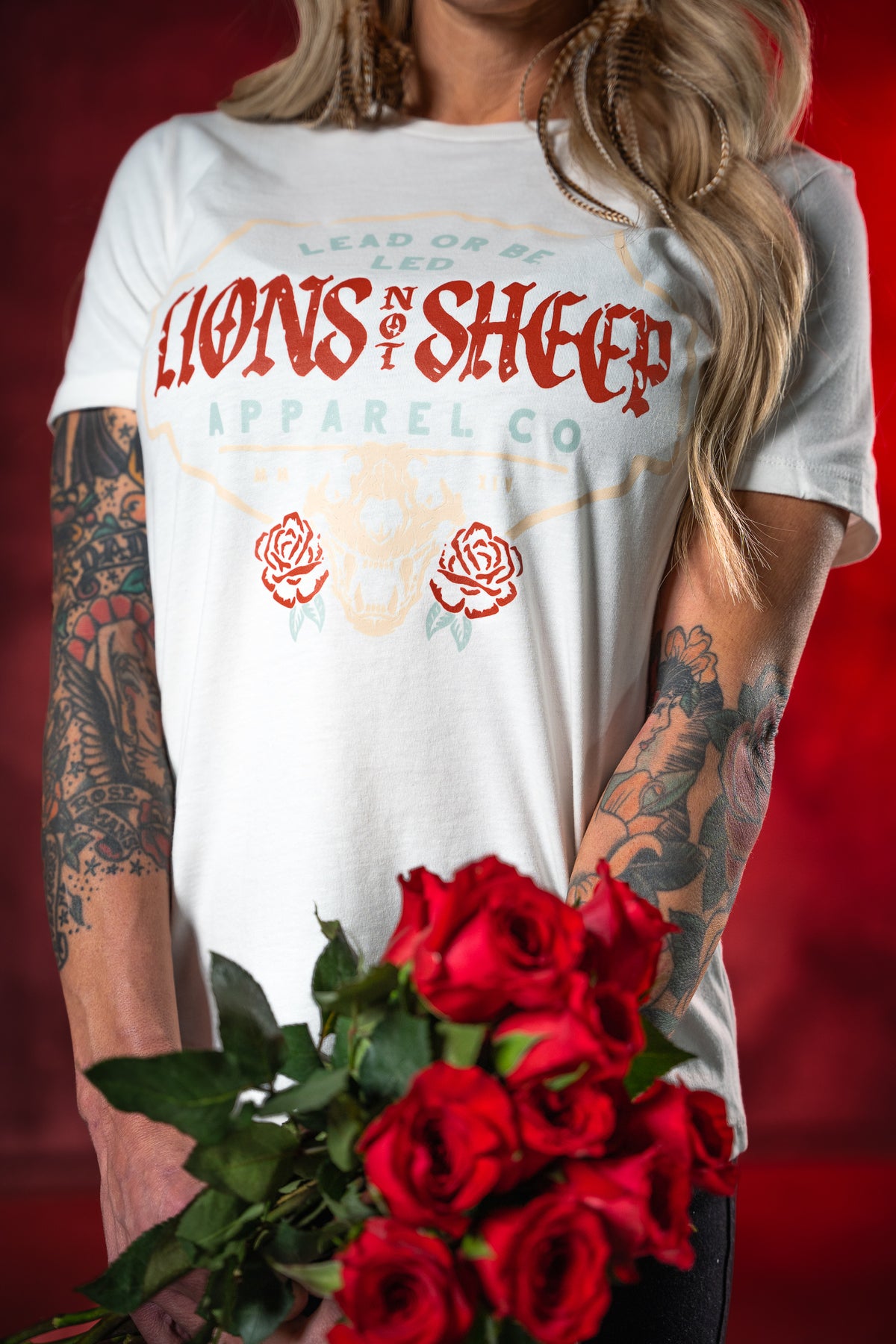 Lions Not Sheep Women&#39;s &quot;Till Death&quot; Valentine&#39;s Day Tee - Lions Not Sheep ®