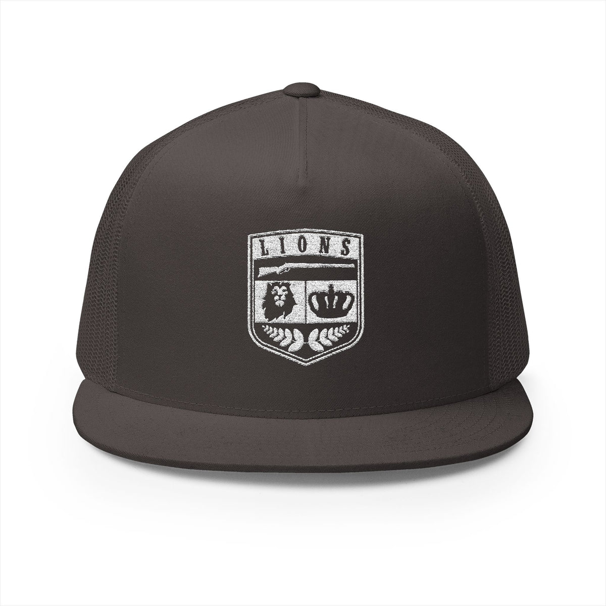 Lions Not Sheep &quot;Crest&quot; 5 Panel Trucker Hat - Dark Version