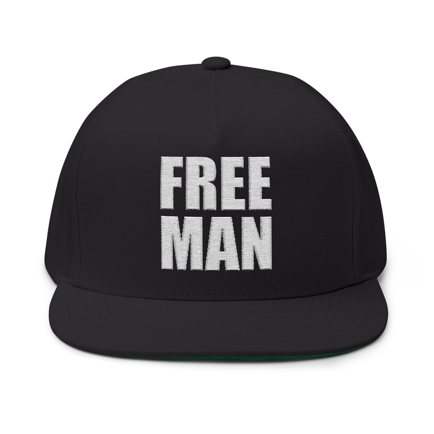 Lions Not Sheep "Free Man" Flat Bill Hat - Dark Version Old