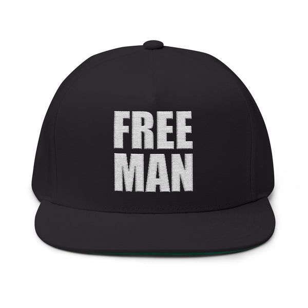Lions Not Sheep "Free Man" Flat Bill Hat - Dark Version Old