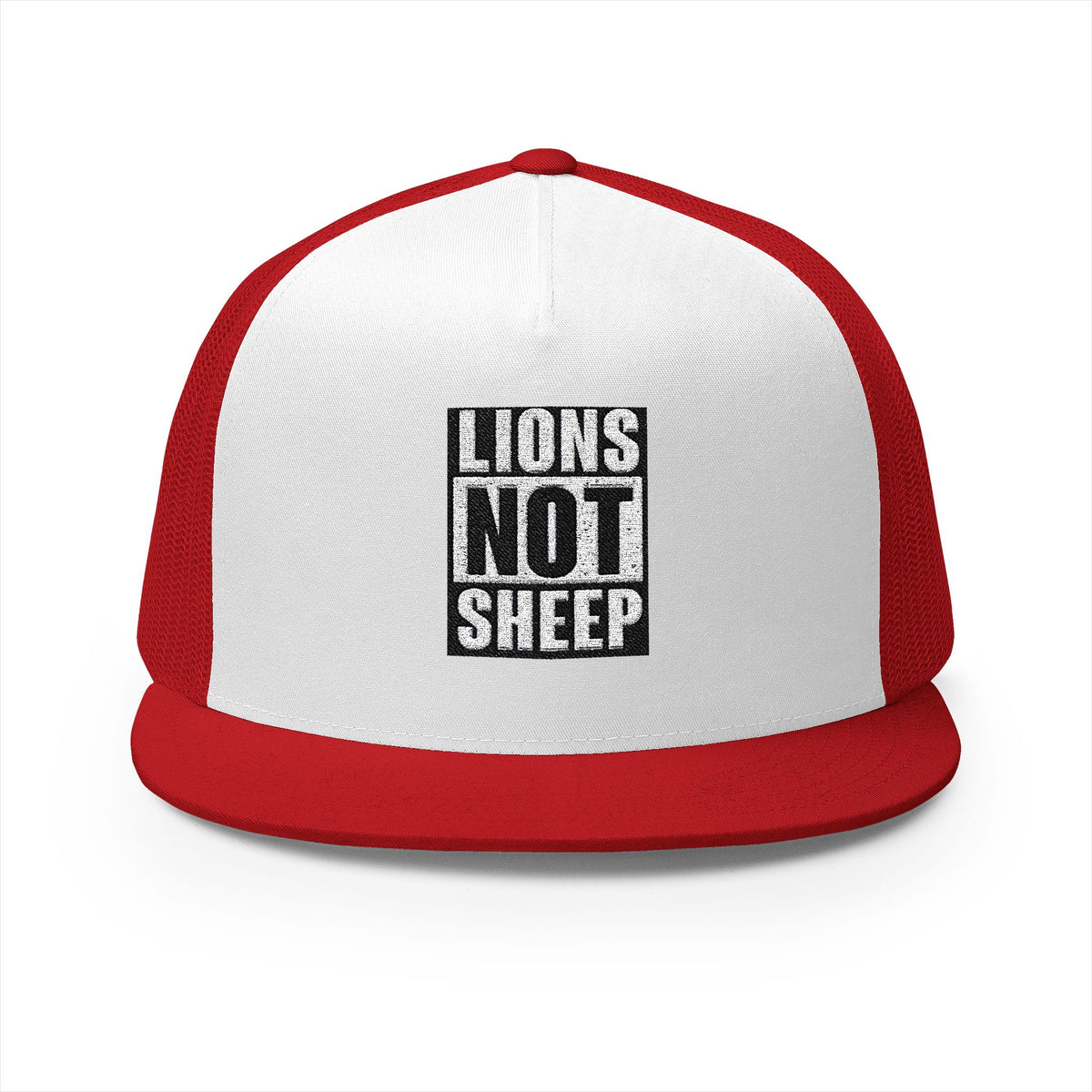 Lions Not Sheep &quot;Straight Outta&quot; 5 Panel Trucker Hat