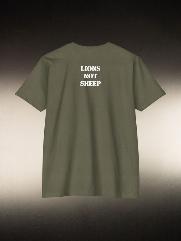 Lions Not Sheep “Crossed Guns” Tee