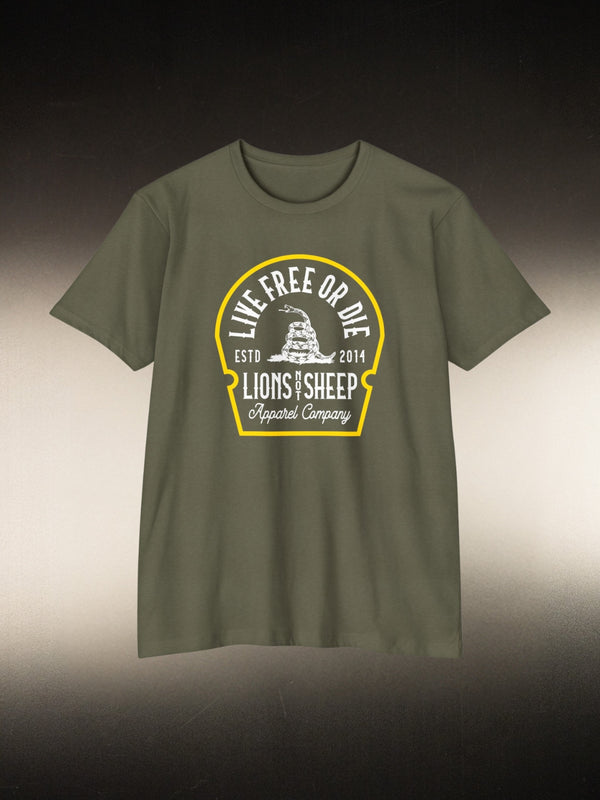 Lions Not Sheep "Live Free or Die" Tee