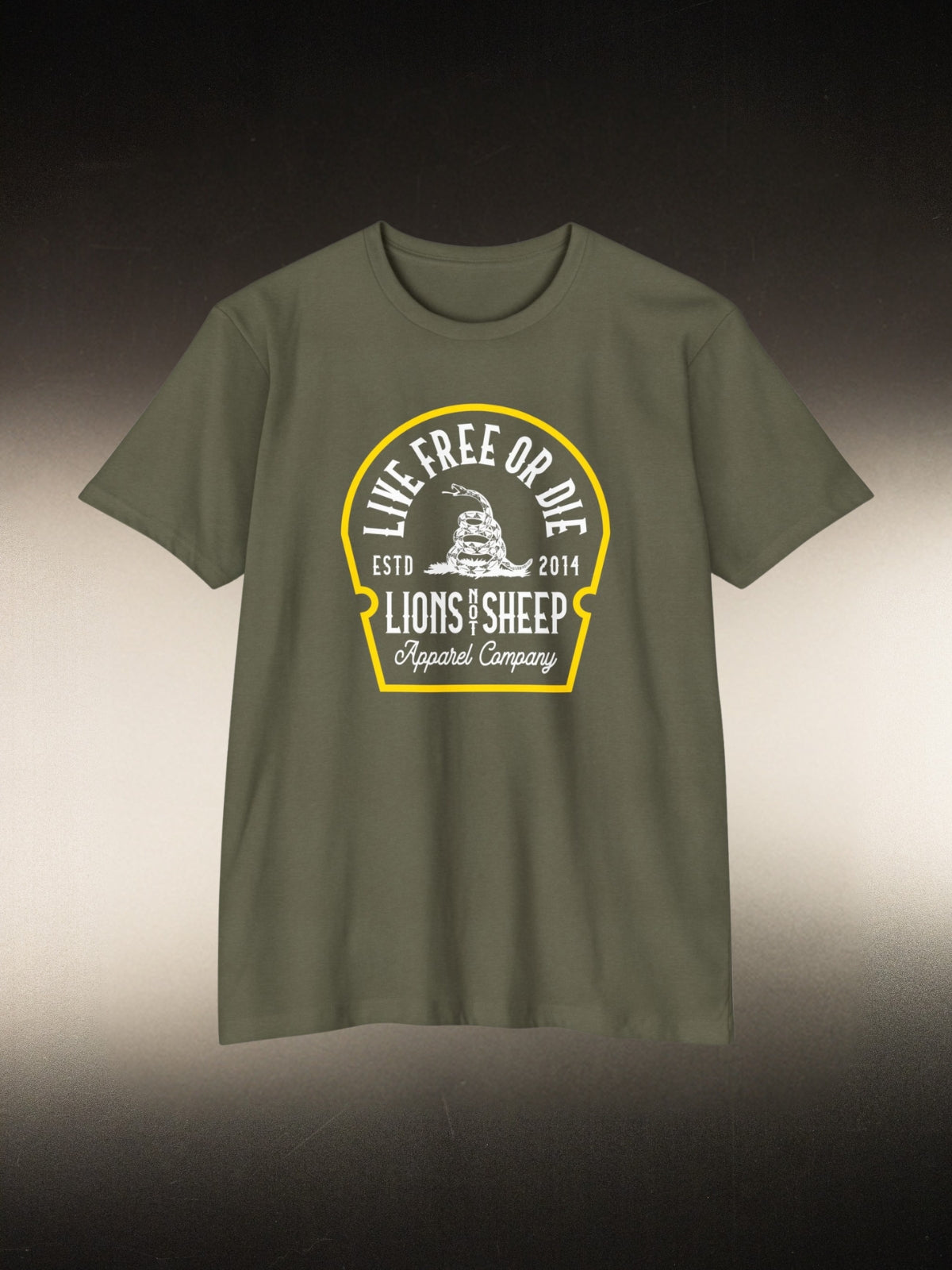Lions Not Sheep &quot;Live Free or Die&quot; Tee