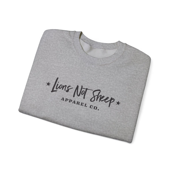 Lions Not Sheep "Apparel Co." Unisex Crewneck Sweatshirt