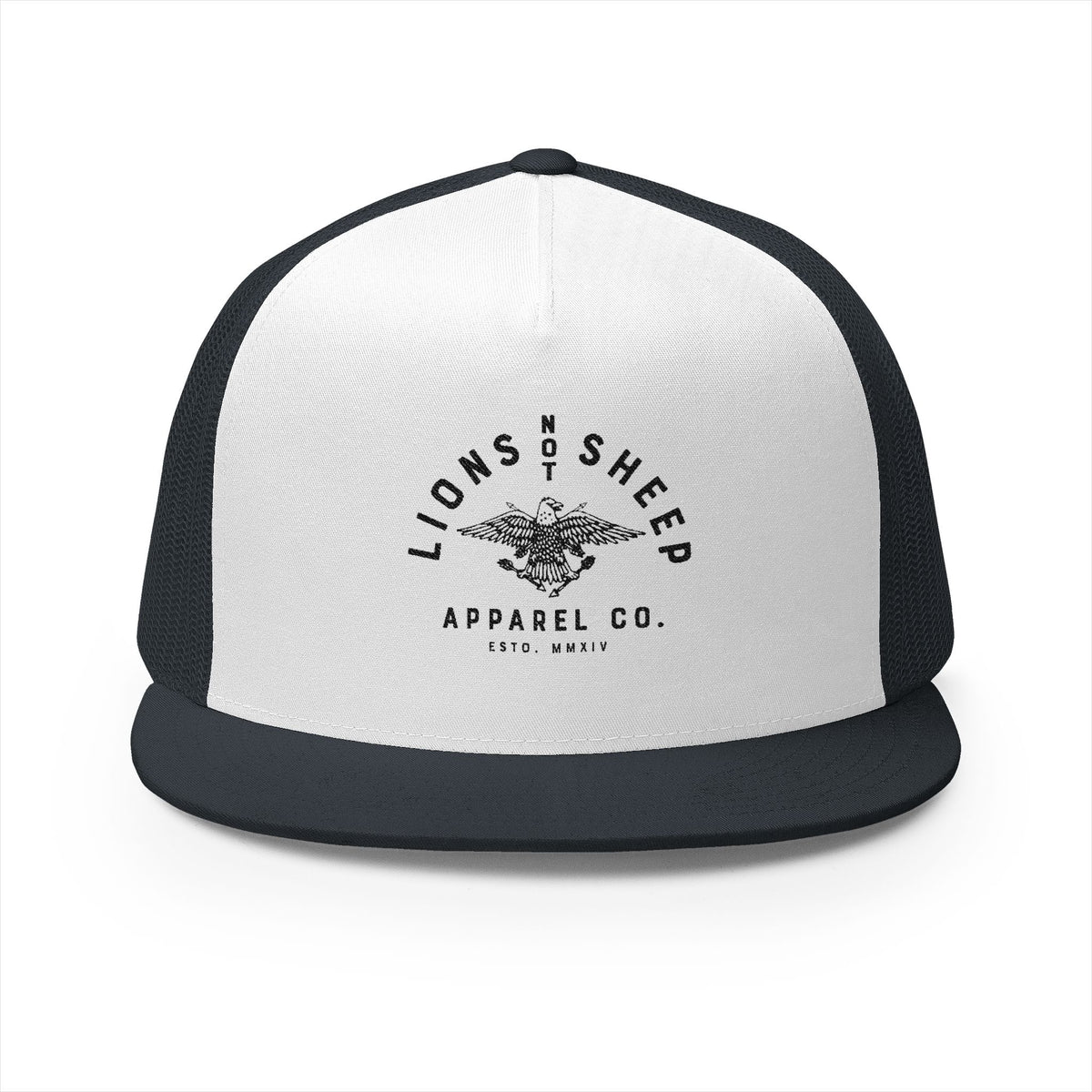 Lions Not Sheep &quot;Vintage Eagle&quot; 5 Panel Trucker Hat - Light Version