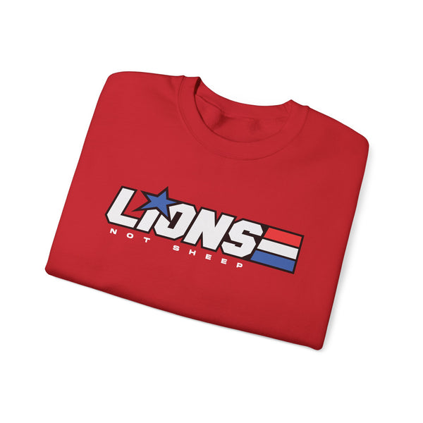 Lions Not Sheep "American Hero" Unisex Crewneck Sweatshirt