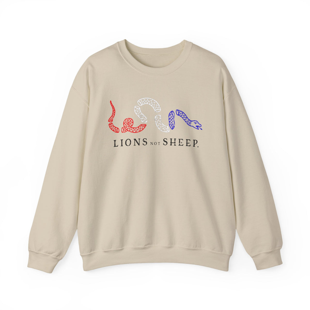 Lions Not Sheep "Join or Die" Unisex Crewneck Sweatshirt