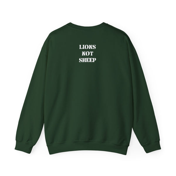 Lions Not Sheep "Crossed Guns" Unisex Crewneck Sweatshirt
