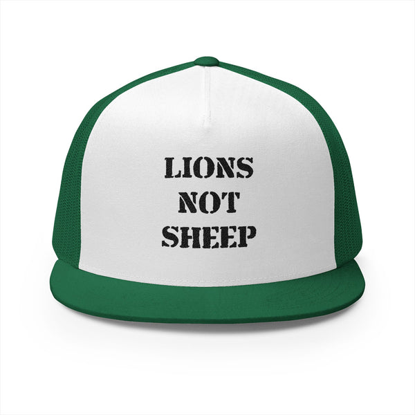 Lions Not Sheep "OG" 5 Panel Trucker Hat - Light Version Old
