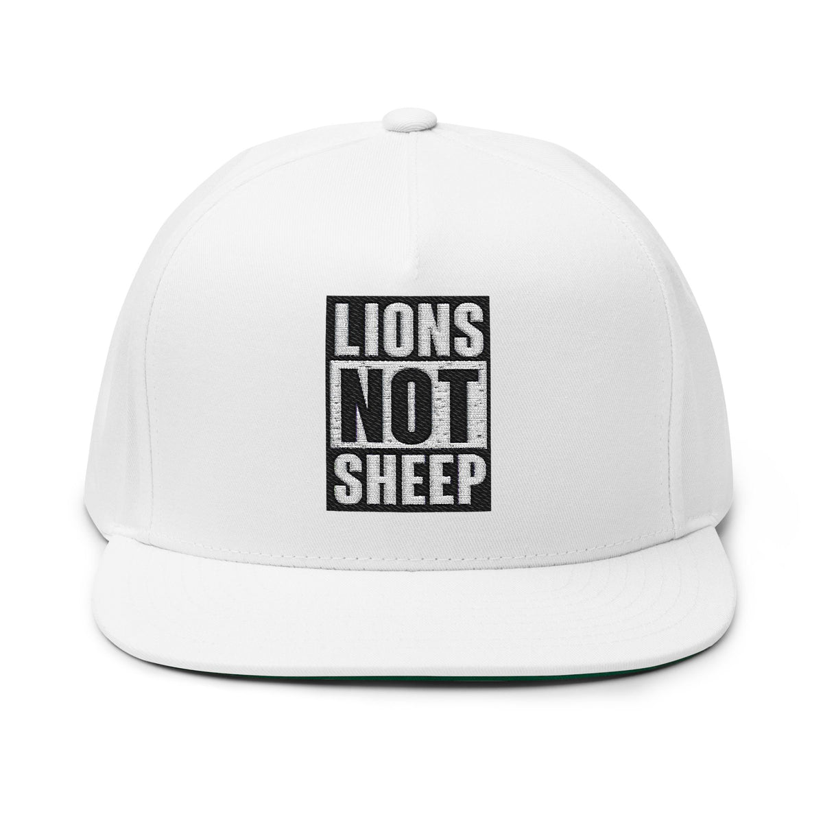 Lions Not Sheep &quot;Straight Outta&quot; Flat Bill Hat