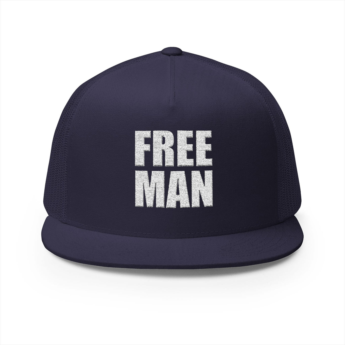 Lions Not Sheep "Free Man" 5 Panel Trucker Hat - Dark Version Old