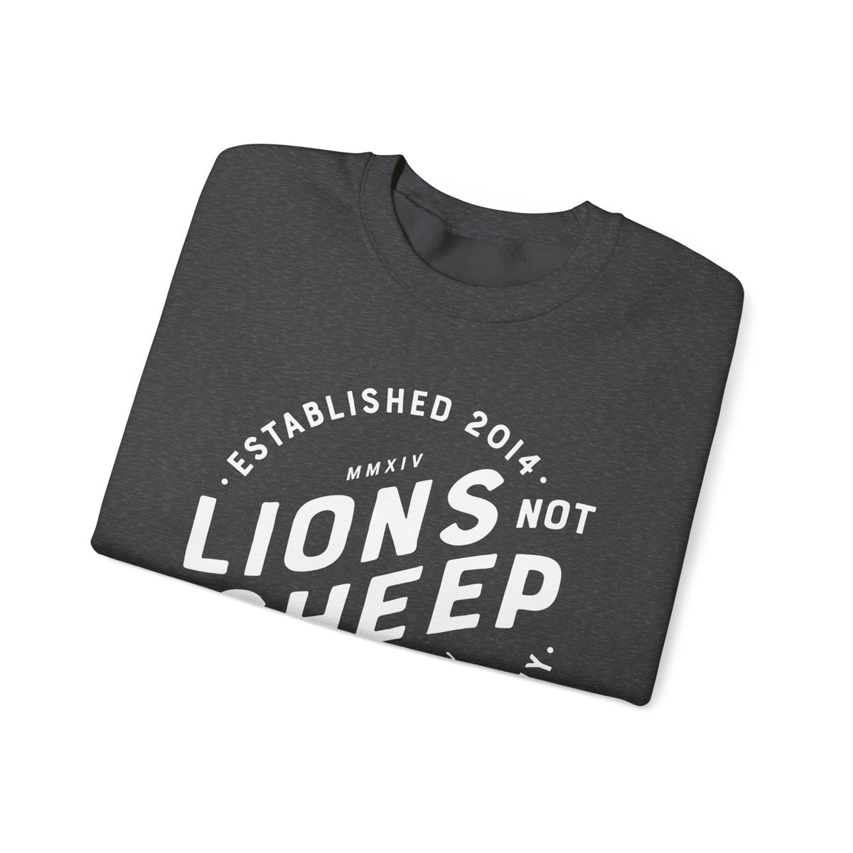 Lions Not Sheep "Vintage Skull" Unisex Crewneck Sweatshirt