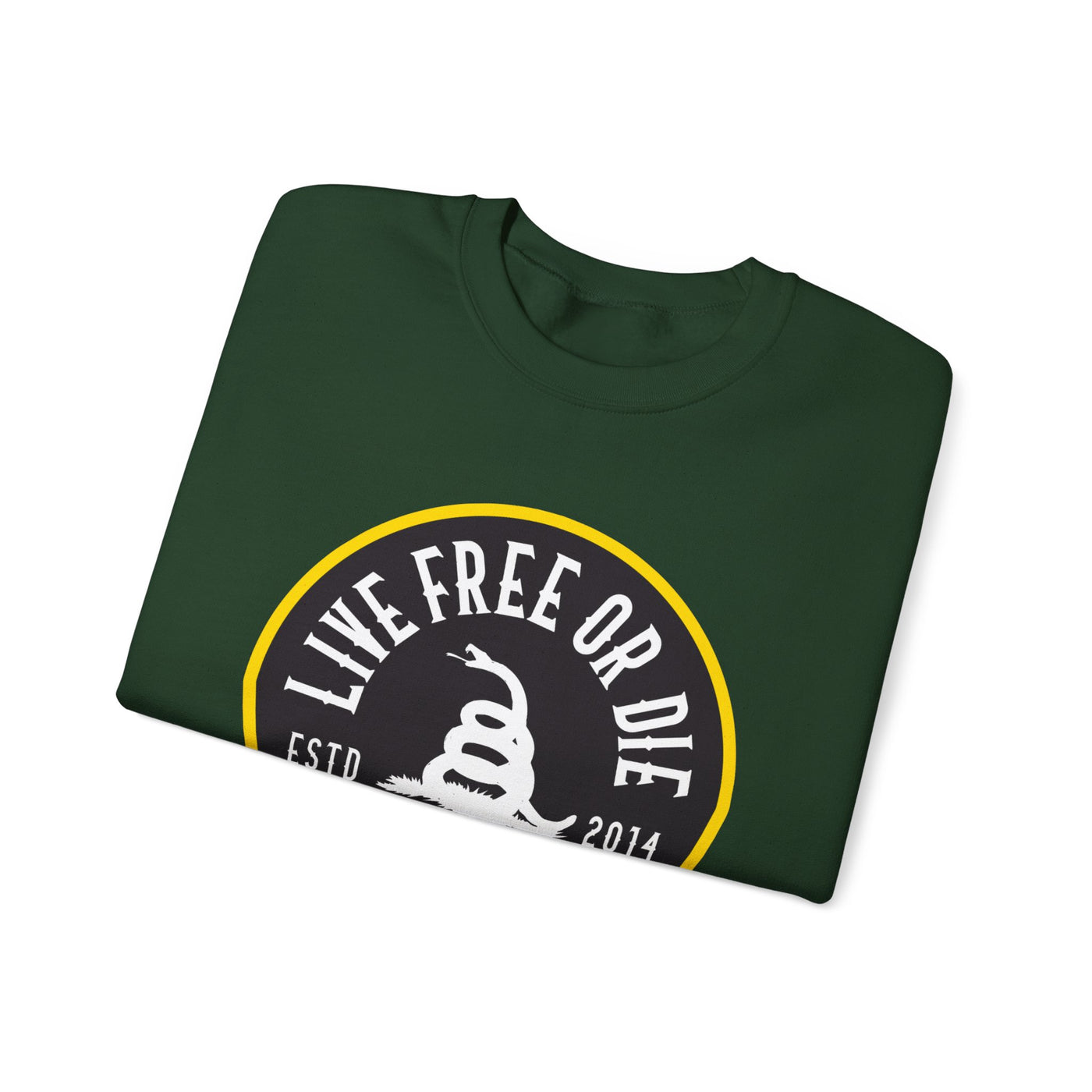 Lions Not Sheep "Live Free or Die" Unisex Crewneck Sweatshirt