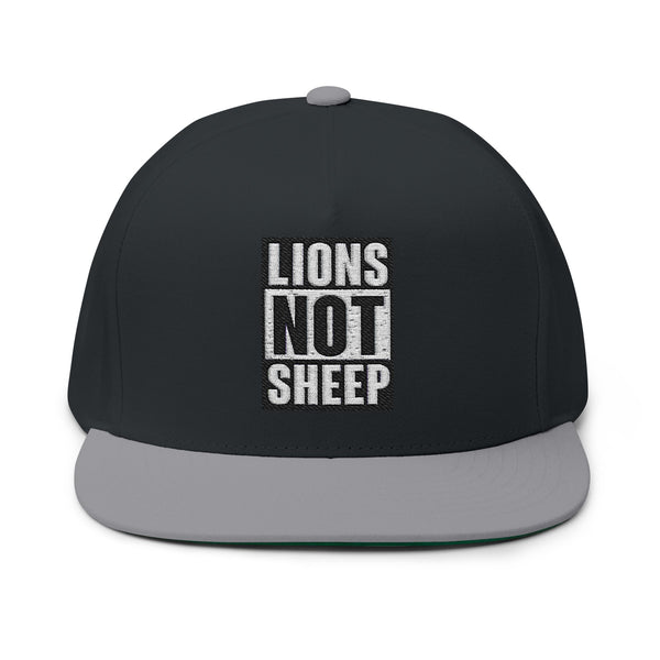 Lions Not Sheep "Straight Outta" Flat Bill Hat Old
