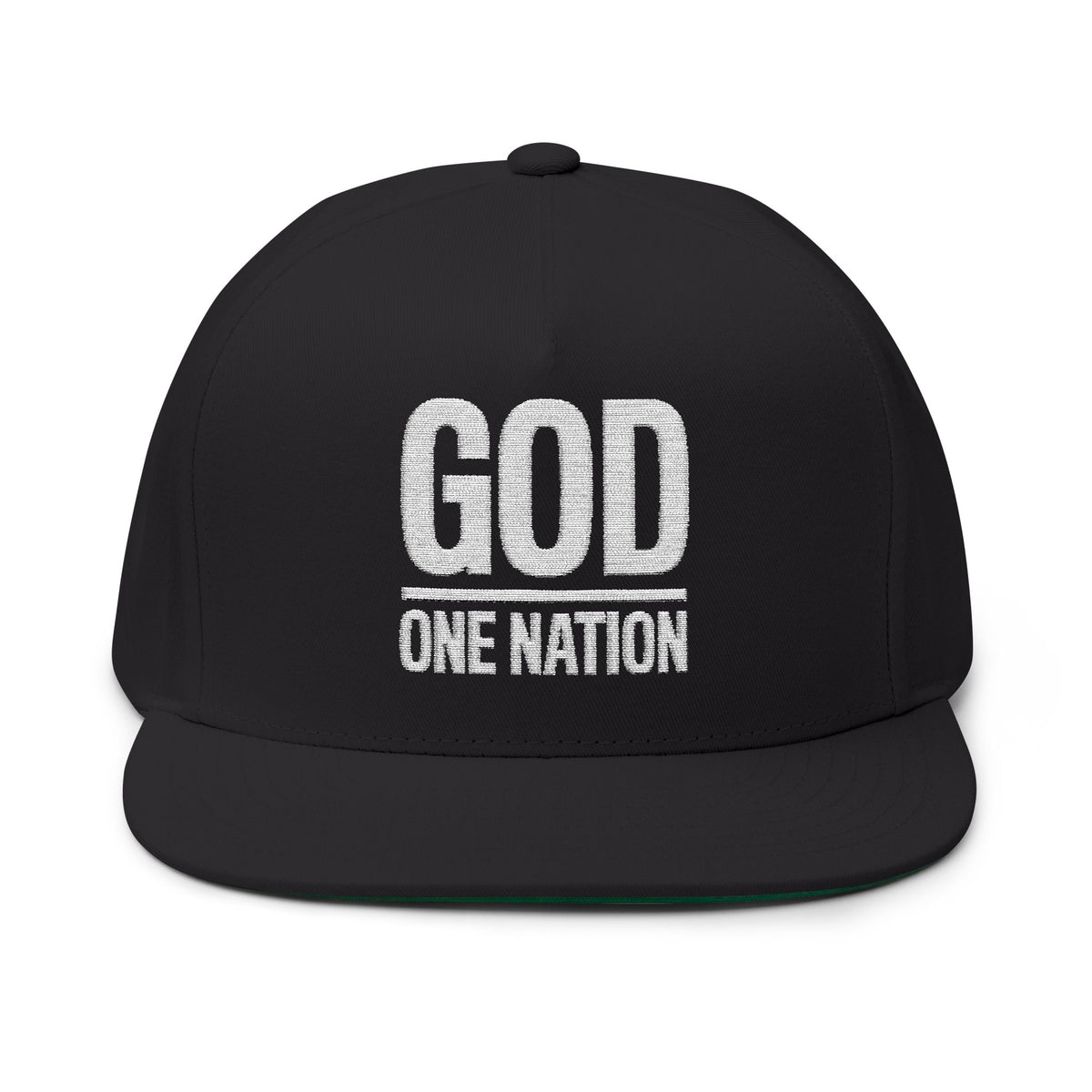 Lions Not Sheep &quot;God&#39;s Nation&quot; Flat Bill Hat - Dark Version
