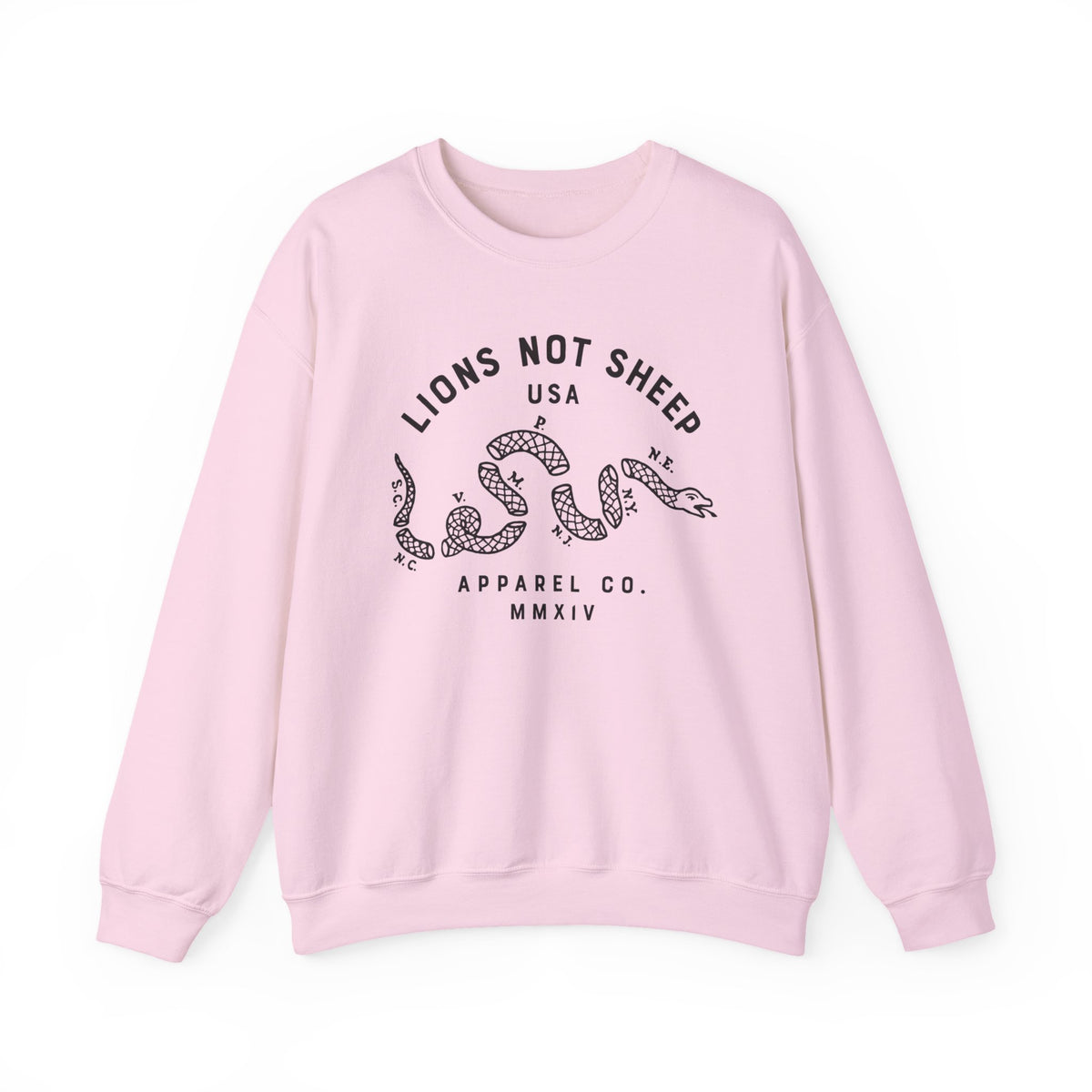 Lions Not Sheep "Vintage Snake" Unisex Crewneck Sweatshirt