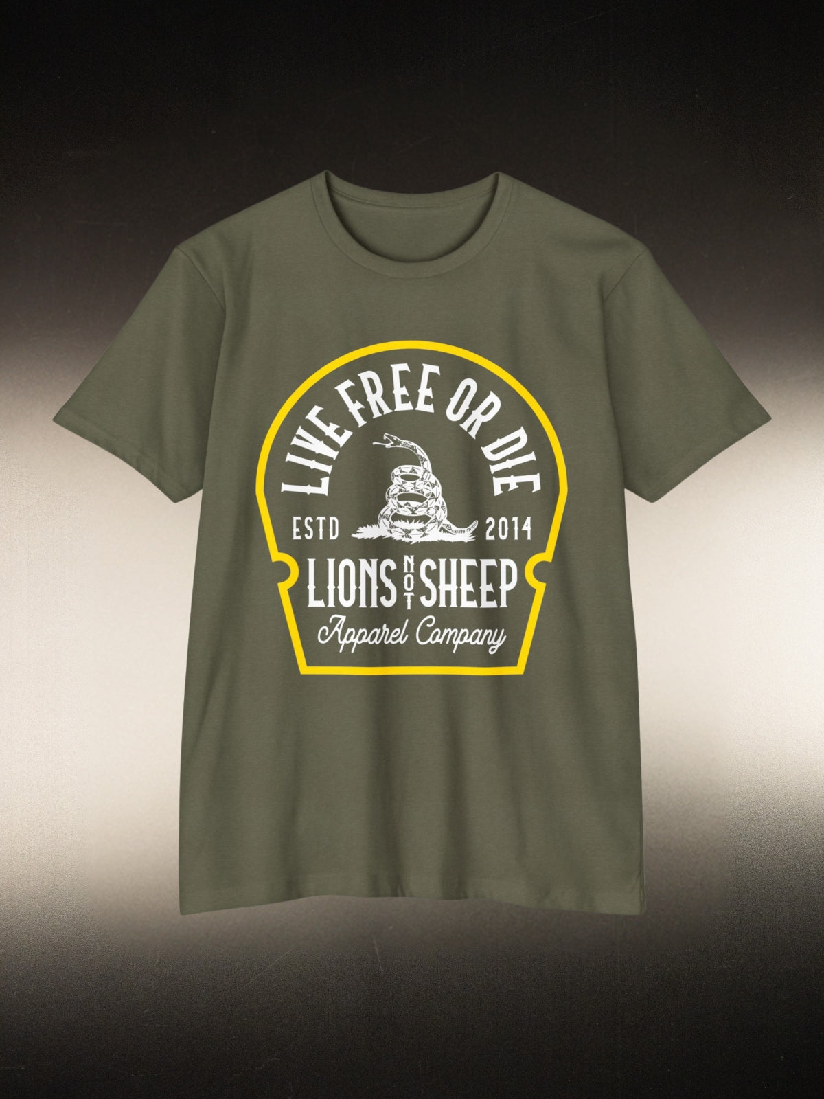 Lions Not Sheep &quot;Live Free or Die&quot; Tee