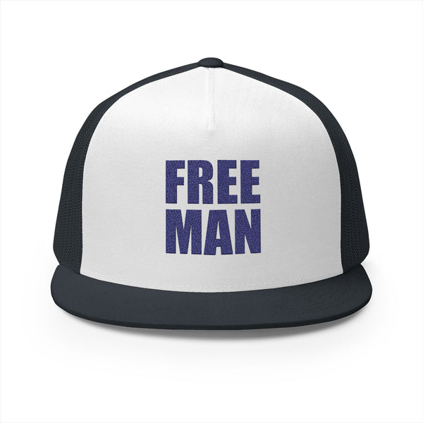 Lions Not Sheep "Free Man" 5 Panel Trucker Hat - Light Version Old