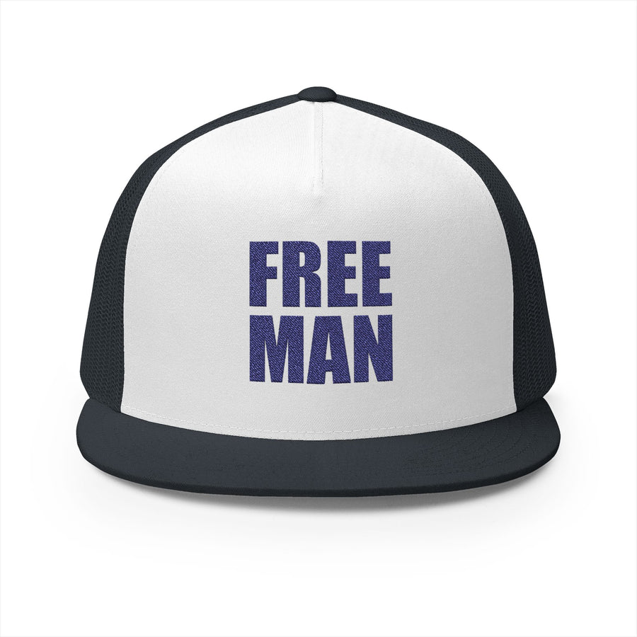 Lions Not Sheep "Free Man" 5 Panel Trucker Hat - Light Version Old