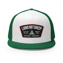 Lions Not Sheep "Lead From the Front" 5 Panel Trucker Hat Old