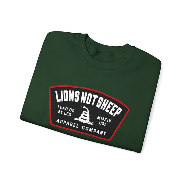 Lions Not Sheep "Lead From the Front" Unisex Crewneck Sweatshirt