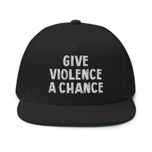Lions Not Sheep "Give Violence A Chance" Flat Bill Hat - Dark Version Old