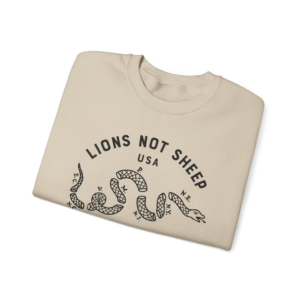 Lions Not Sheep "Vintage Snake" Unisex Crewneck Sweatshirt