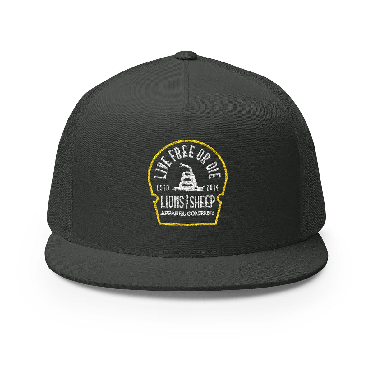 Lions Not Sheep &quot;Live Free or Die&quot; 5 Panel Trucker Hat