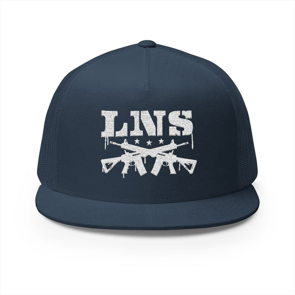 Lions Not Sheep "AR-15" 5 Panel Trucker Hat - Dark Version Old