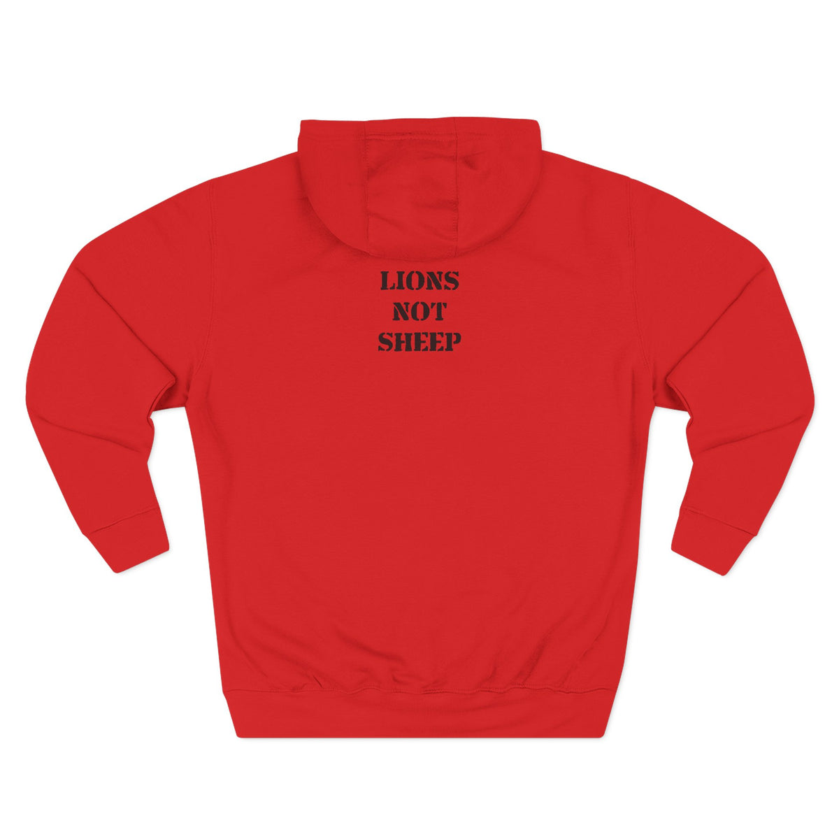 Lions Not Sheep &quot;OG&quot; Three-Panel Fleece Hoodie