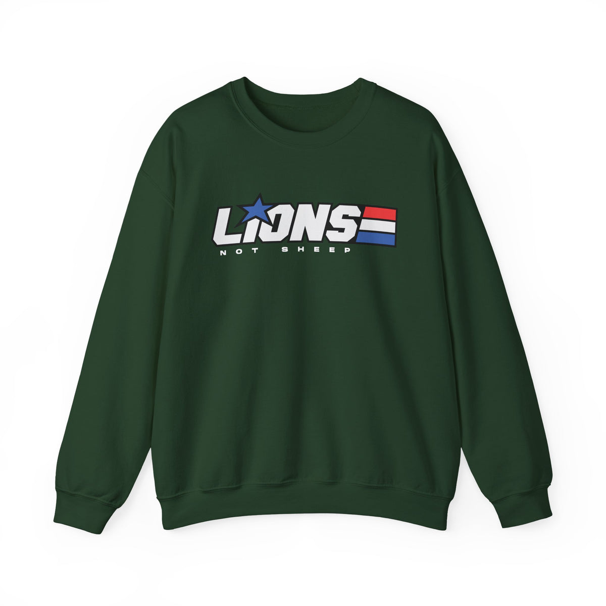Lions Not Sheep "American Hero" Unisex Crewneck Sweatshirt