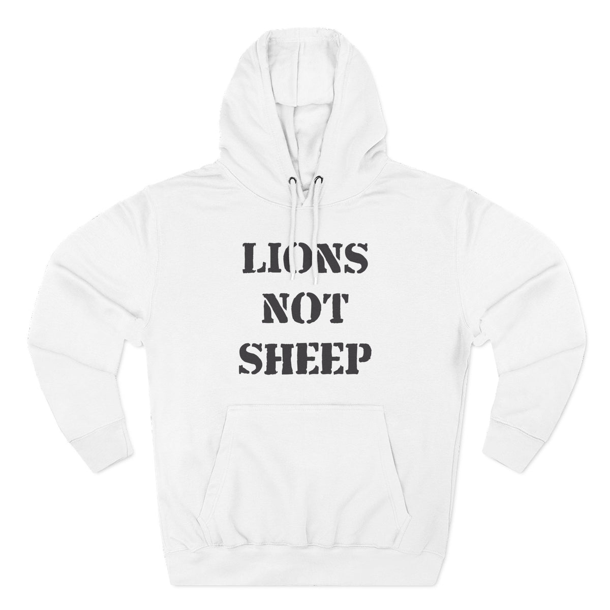 Lions Not Sheep &quot;OG&quot; Three-Panel Fleece Hoodie