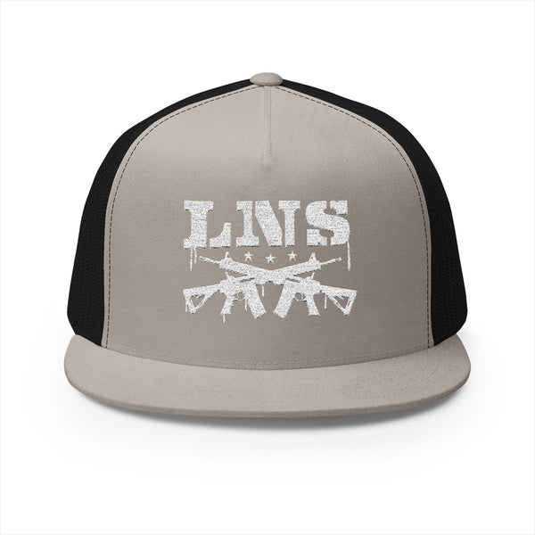 Lions Not Sheep "AR-15" 5 Panel Trucker Hat - Dark Version Old