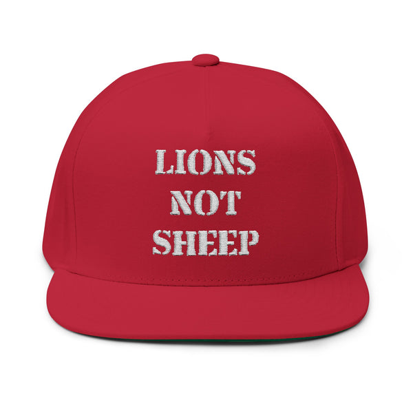 Lions Not Sheep "OG" Flat Bill Hat - Dark Version Old