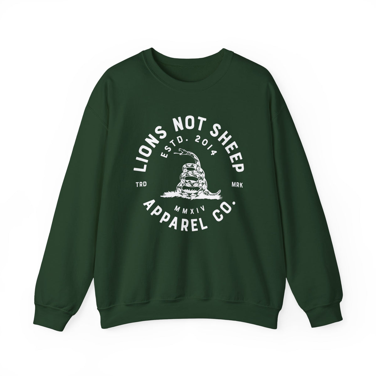 Lions Not Sheep "Don't Tread on Me" Unisex Crewneck Sweatshirt