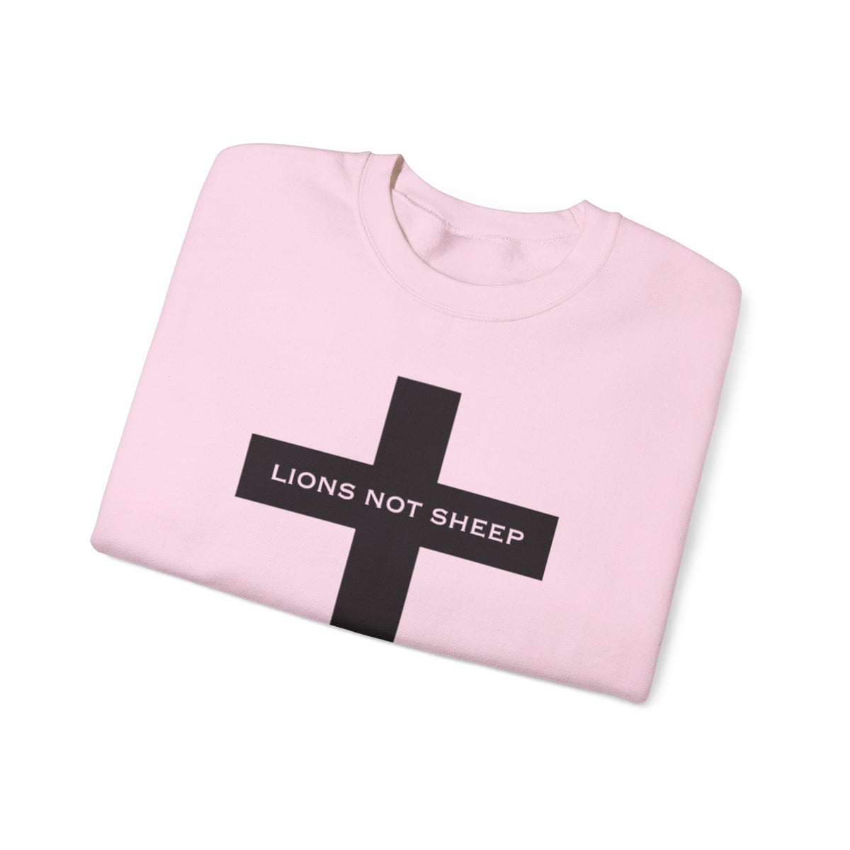 Lions Not Sheep "Cross" Unisex Crewneck Sweatshirt