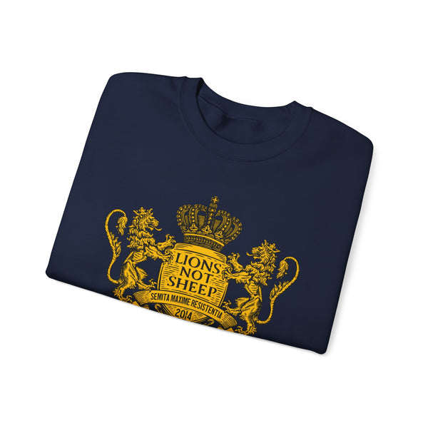 Lions Not Sheep "Coat of Arms" Unisex Crewneck Sweatshirt