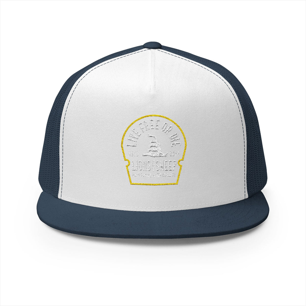 Lions Not Sheep &quot;Live Free or Die&quot; 5 Panel Trucker Hat