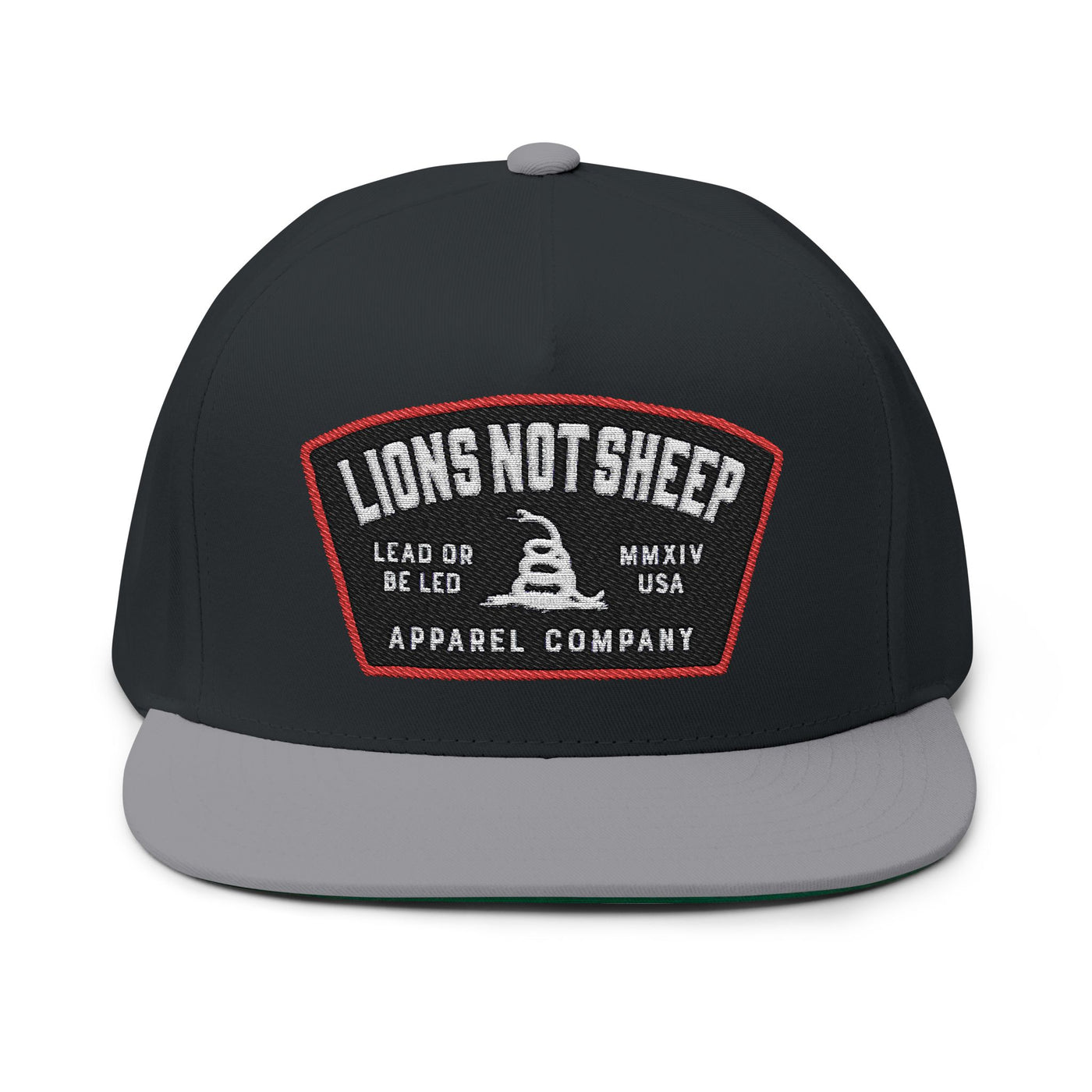 Lions Not Sheep "Lead From the Front" Flat Bill Hat Old