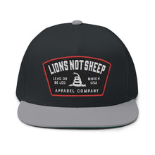 Lions Not Sheep "Lead From the Front" Flat Bill Hat Old
