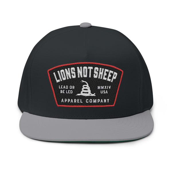 Lions Not Sheep "Lead From the Front" Flat Bill Hat Old