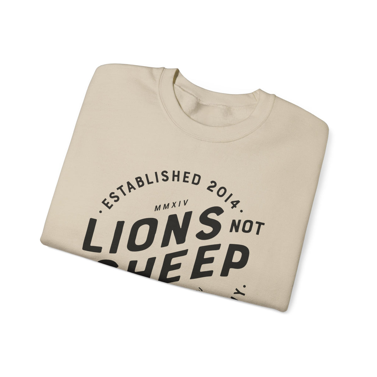 Lions Not Sheep "Vintage Skull" Unisex Crewneck Sweatshirt
