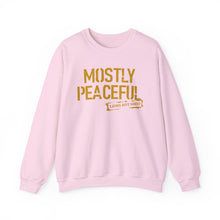Lions Not Sheep "Mostly Peaceful" Unisex Crewneck Sweatshirt