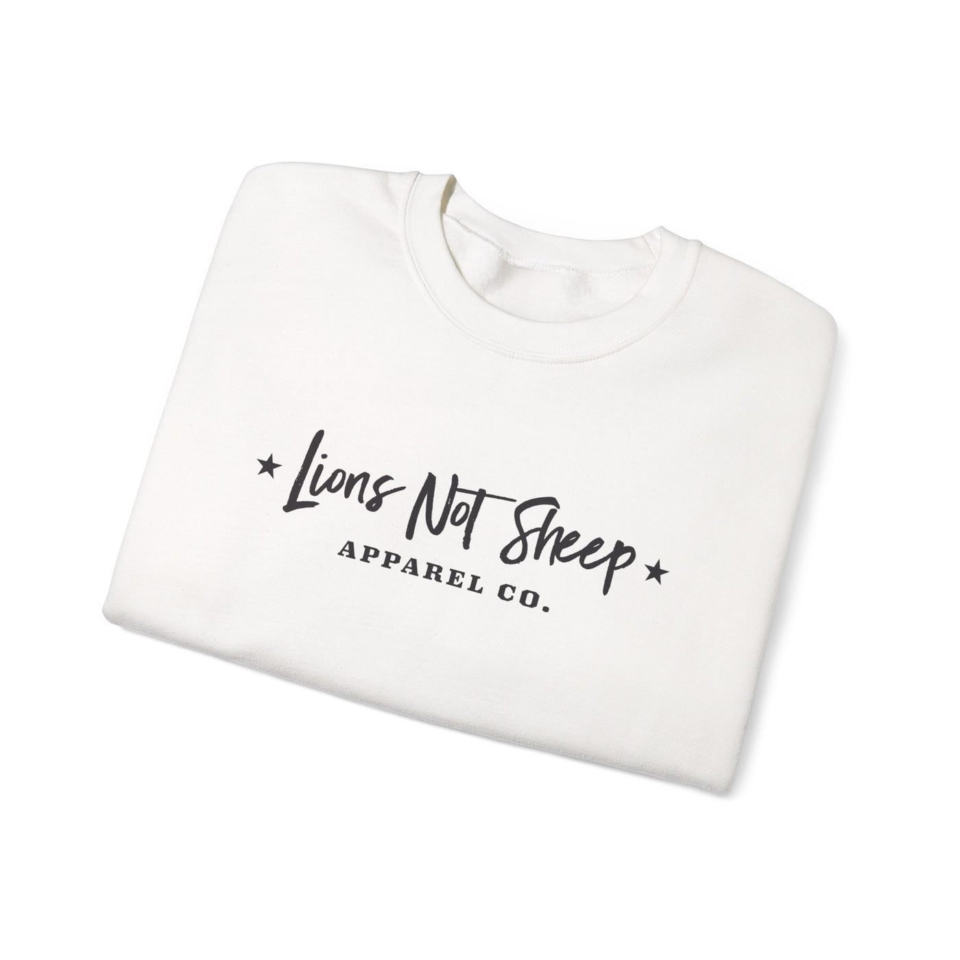 Lions Not Sheep "Apparel Co." Unisex Crewneck Sweatshirt