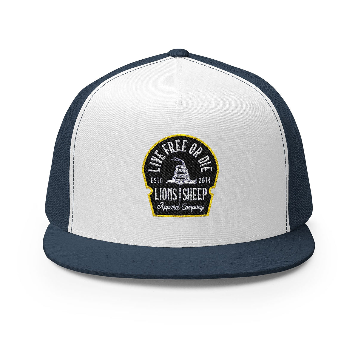 Lions Not Sheep &quot;Live Free or Die&quot; 5 Panel Trucker Hat